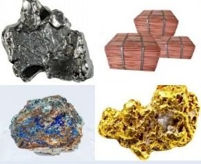 Minerais de cuivre, or et cobalt